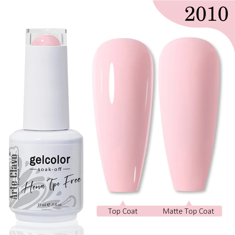 Arte Clavo HEMA TPO FREE Gel Nail Polish Jelly 15ml LED Nail Gel Hybrid Varnish Matt Top Base Coat Nail Art Gellak Primer﻿﻿﻿