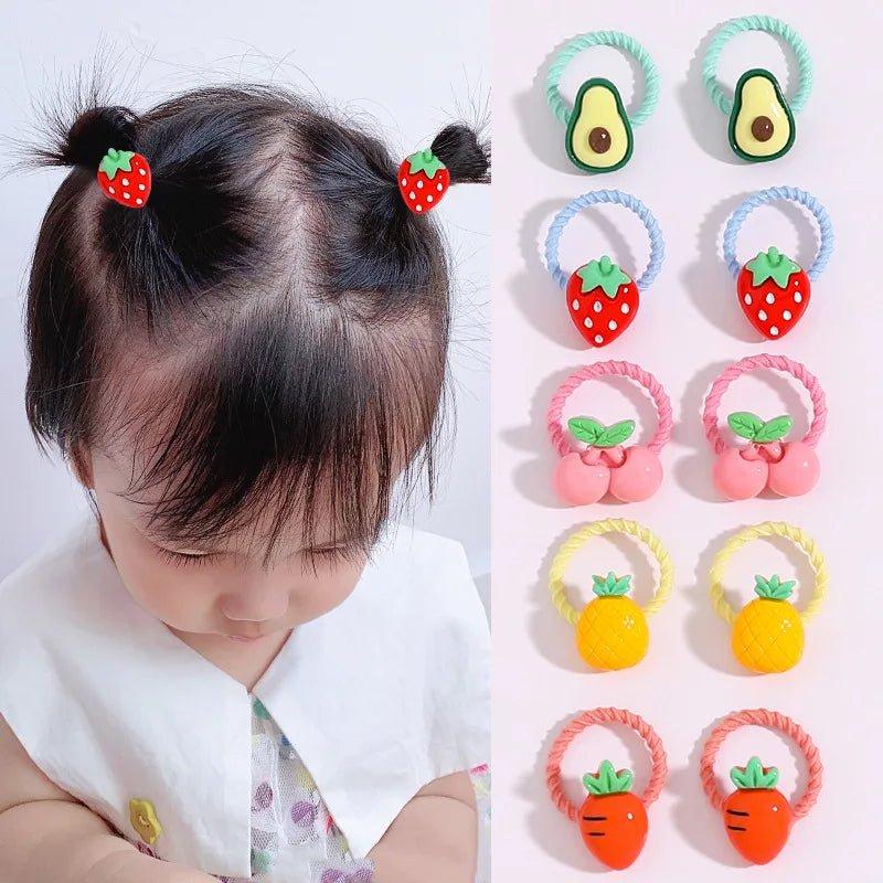 Children's Rubber Bands Do Not Harm Hair Girl Headbands Korean Baby Accessories Rings Tie Rubber Bands Little Girl Headbands