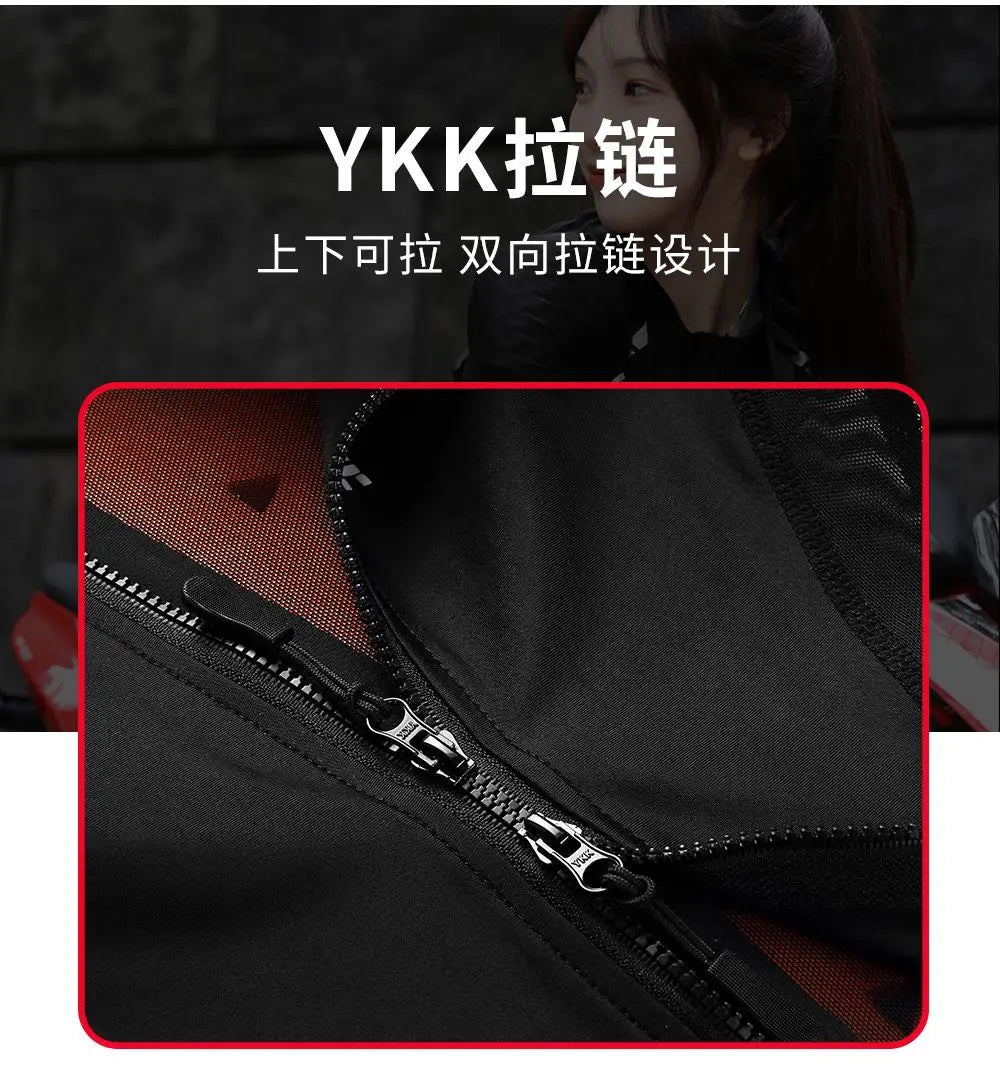 Knight suit women's spring/summer cycling wear Breathable motorcycle protection soft protective jacket top culottes