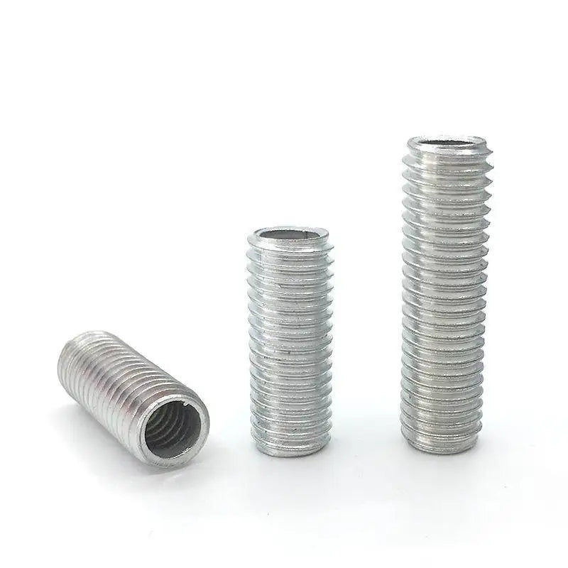 Lamp Tooth Tube Metal M10 Hollow Threaded Tube Galvanized Led Lamp Head Link Fixed Base Support Rod Lighting Accessories Screws