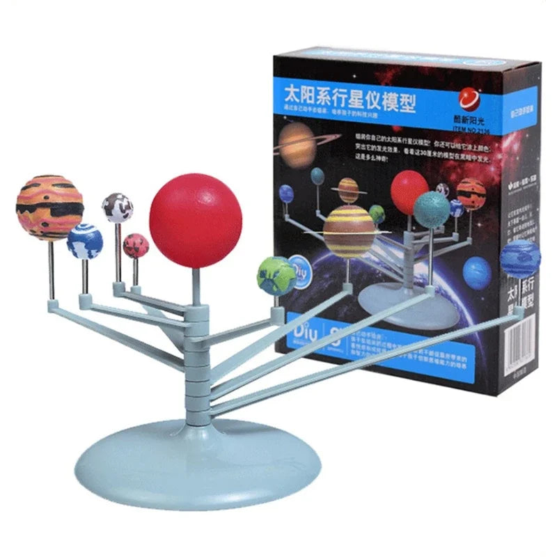 Self Painting Educational Toy Children's Simulated Solar Eight Planets Science
