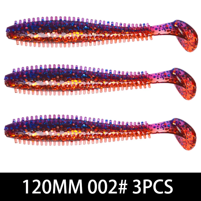 Silicone Soft Bait Fishing lure With Particles Fishing Bait 80MM120MM Pike Perch Fishing Artificial Bait Simulation Bait рыбалка
