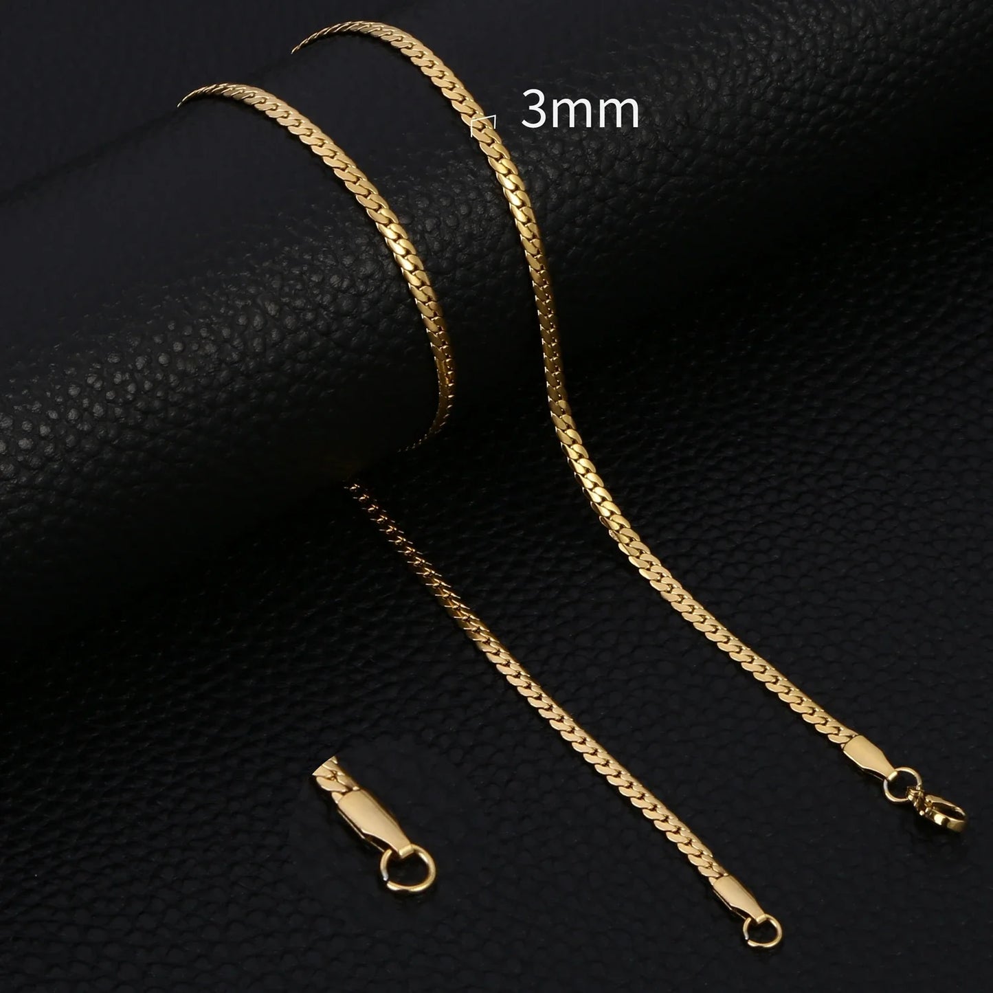 3-8MM Width Stainless Steel Chain Necklace For Men Women Gold Color High Quality Waterproof Choker Hip Hop Jewelry Gift
