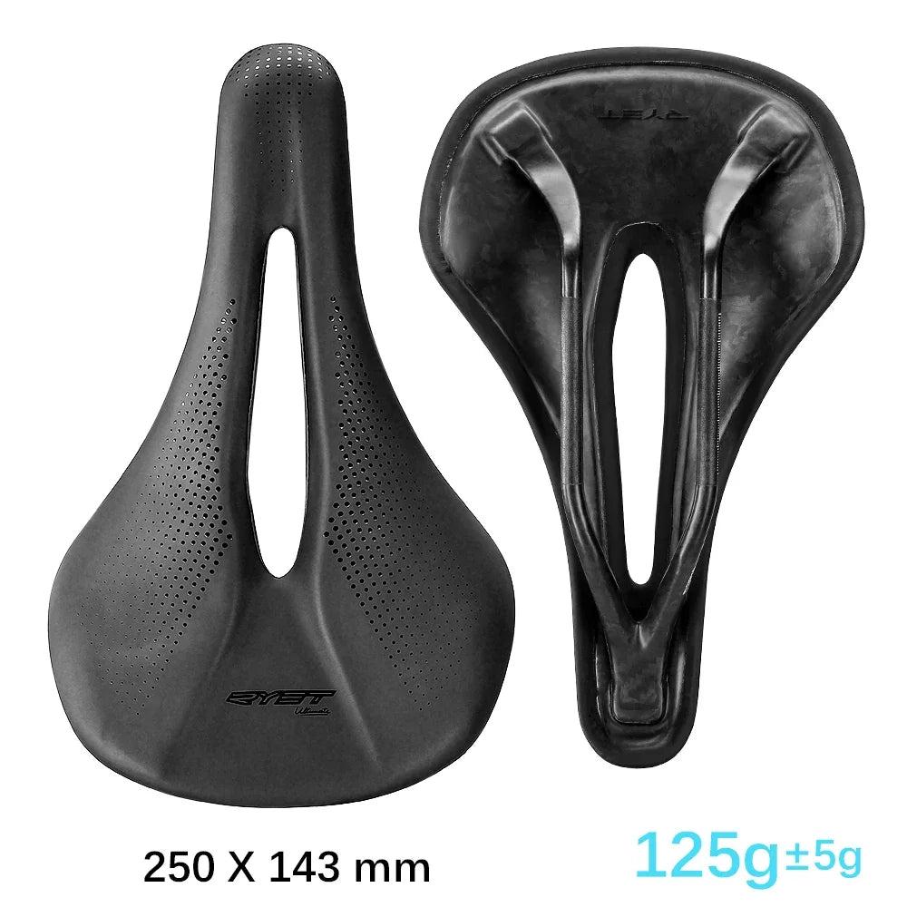 RYET 3D Printed Bike Carbon Saddle 140mm 143mm Super Light Road MTB Racing 3D/EVA  Saddles Bicycle Cushion Cycling Seating Part