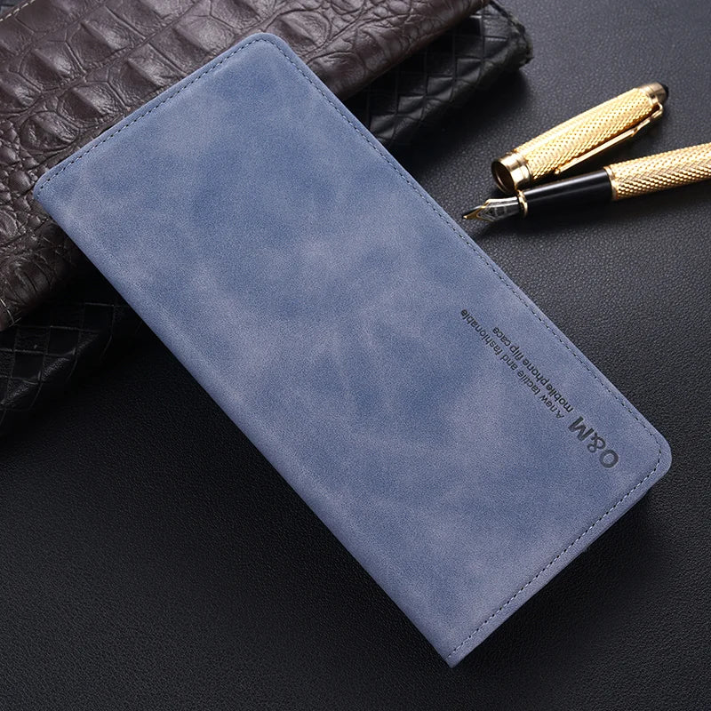 Leather Case For Honor 70 90 200 300 500 400 Global X9C Magic 7 8 Pro Stand Flip Wallet Cover Card Slot and Magnetic buckle