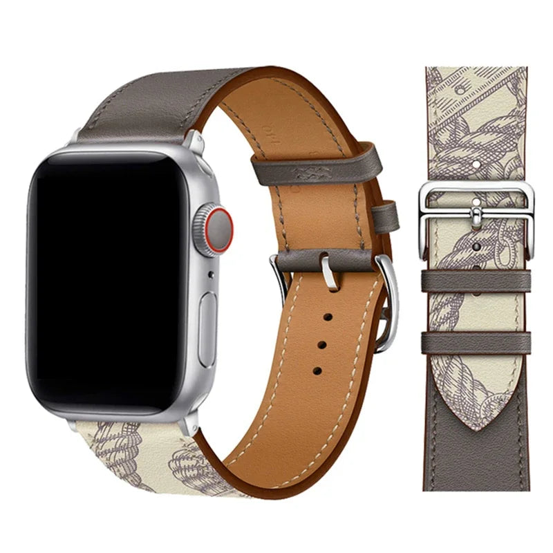 Leather Loop Band for Apple Watch Ultra 49mm 45mm 40mm Sport Strap Wristband Bracelet for IWatch Series 10 9 8 7 6 3se 42mm 46mm