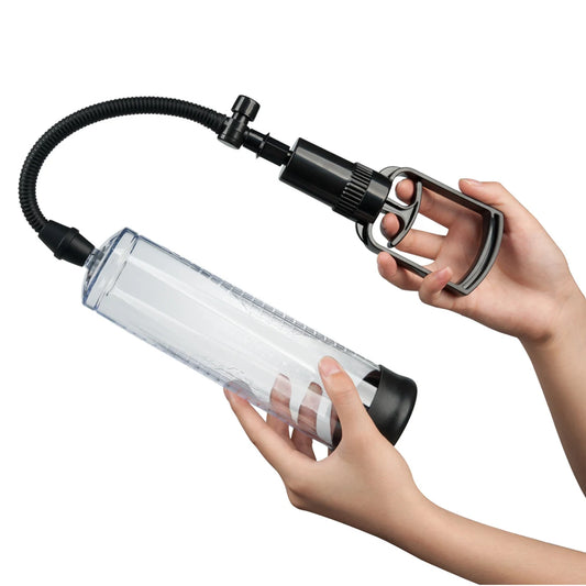 8 Inch Manual Trolley Penis Pump, Regular and Deluxe Versions Available, Negative Pressure Vacuum Penis Exerciser