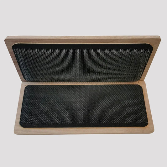 28X12CM Wooden Drawing Mat Hair Holder Hair Hackle For Wig Making use Drawing Card with curved needle