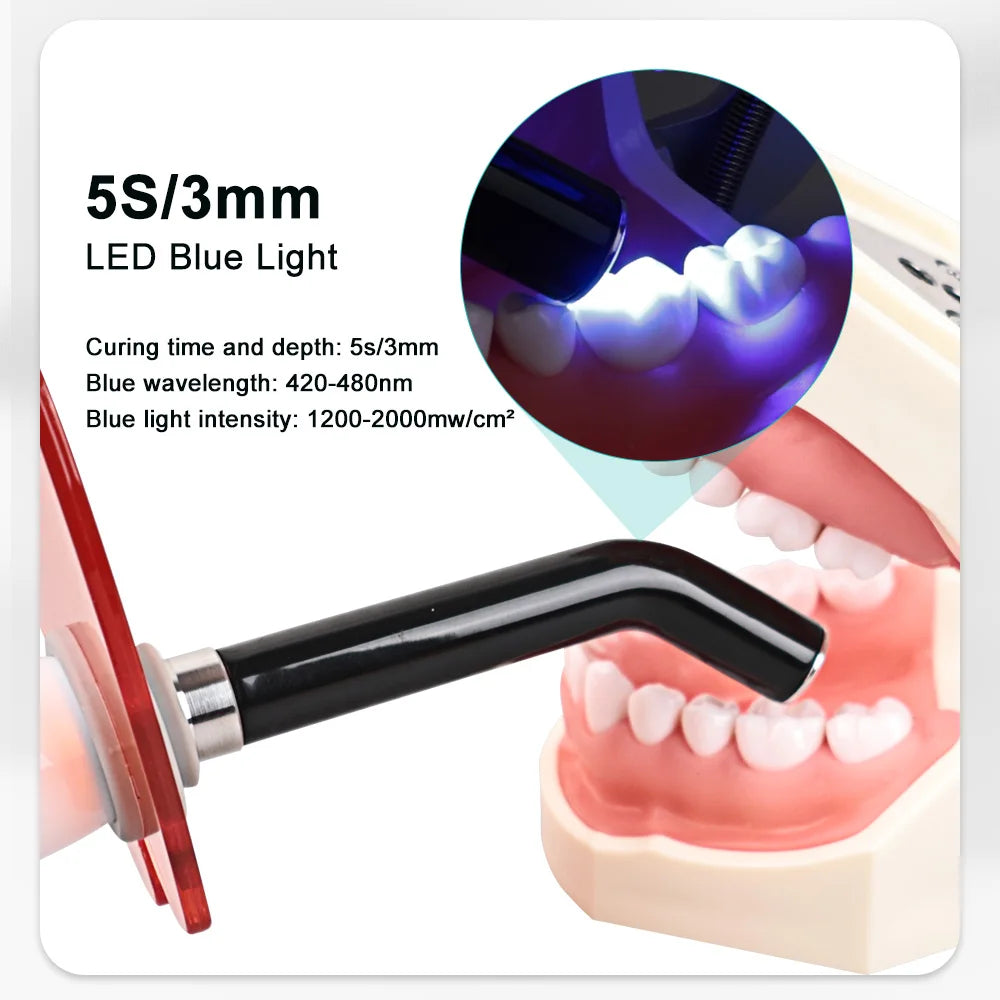 Dental Wireless LED Curing Light Curable Resin Oral Hygiene Cordless Device Led Dental Photopolymerizer Lamp Dentist Instrument