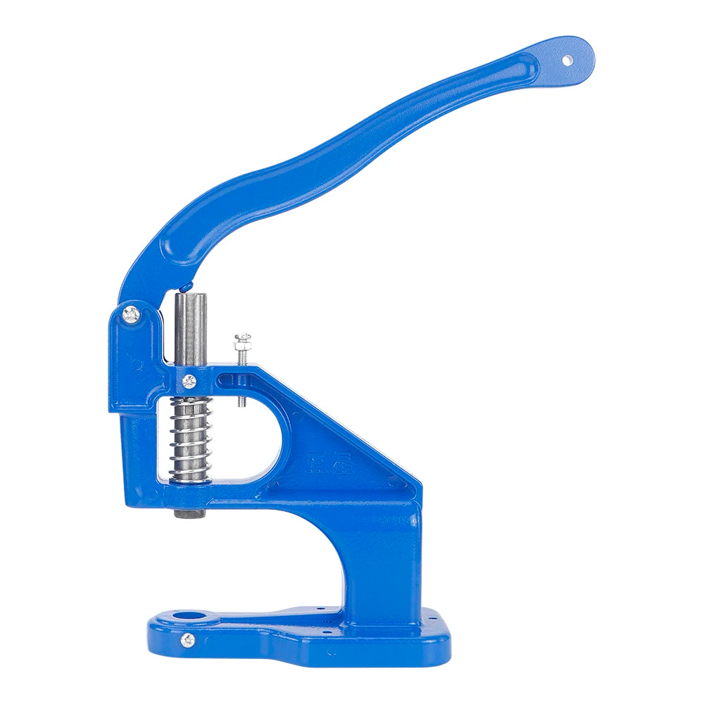 1Set Manual Aluminum Hand Press Machine Set with Double Cap Rivet Dies - DIY Leather Craft Supplies with Hole Punch Eyelet Tools