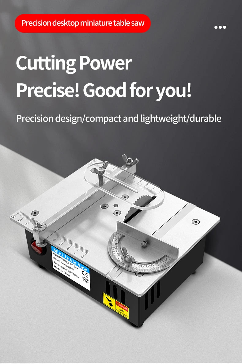 Mini Multifunctional Table Saw Electric Desktop Saws Small Household DIY Cutting Tool Woodworking Bench Lathe Cutter Machine