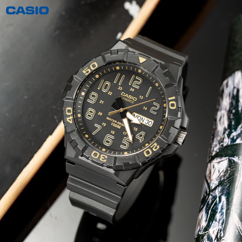 Casio MRW-200H/MRW-210H Watch Men's Sports Outdoor Advanced Fall Resistant Waterproof Watch Resin Multi-Functional Quartz Watch