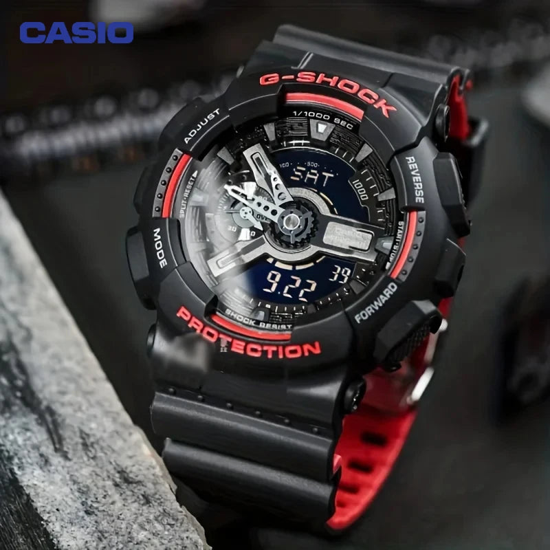 Casio GA-110GB[Gift] Men's Watch Black Gold GSHOCK Black Samurai Multi-function Limit Fashion Student Activism Electronic Watch