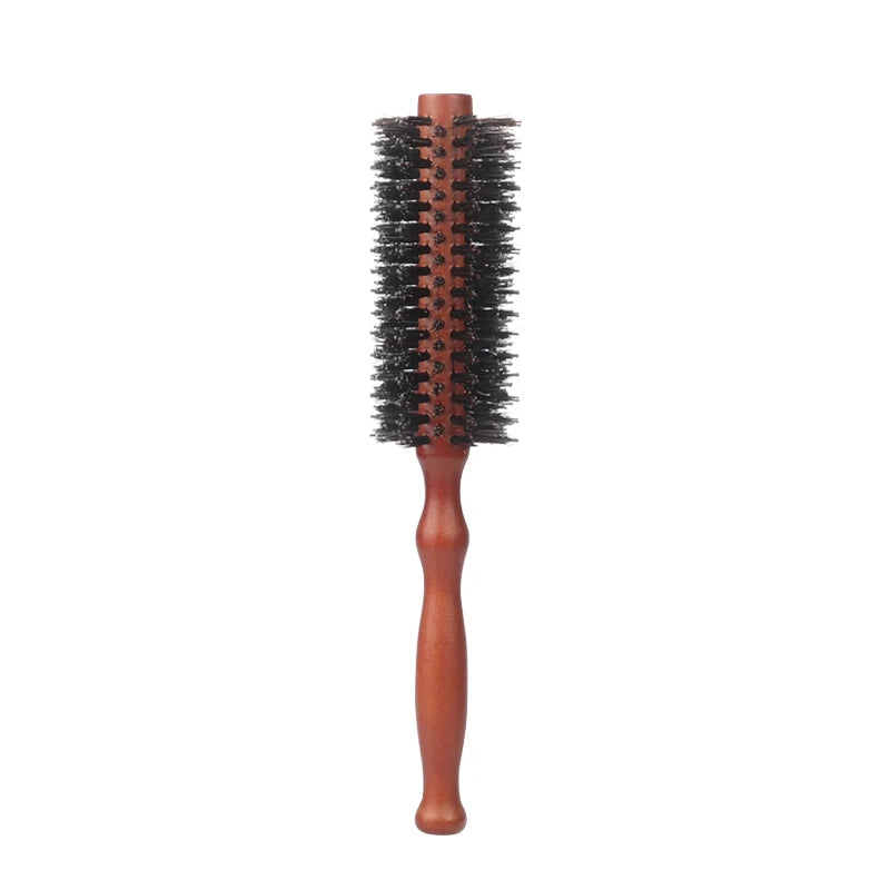 6 Types Curly Hair Comb Hairdressing Styling Tools Wooden Handle Bristle Rolling Hairbrush Combs