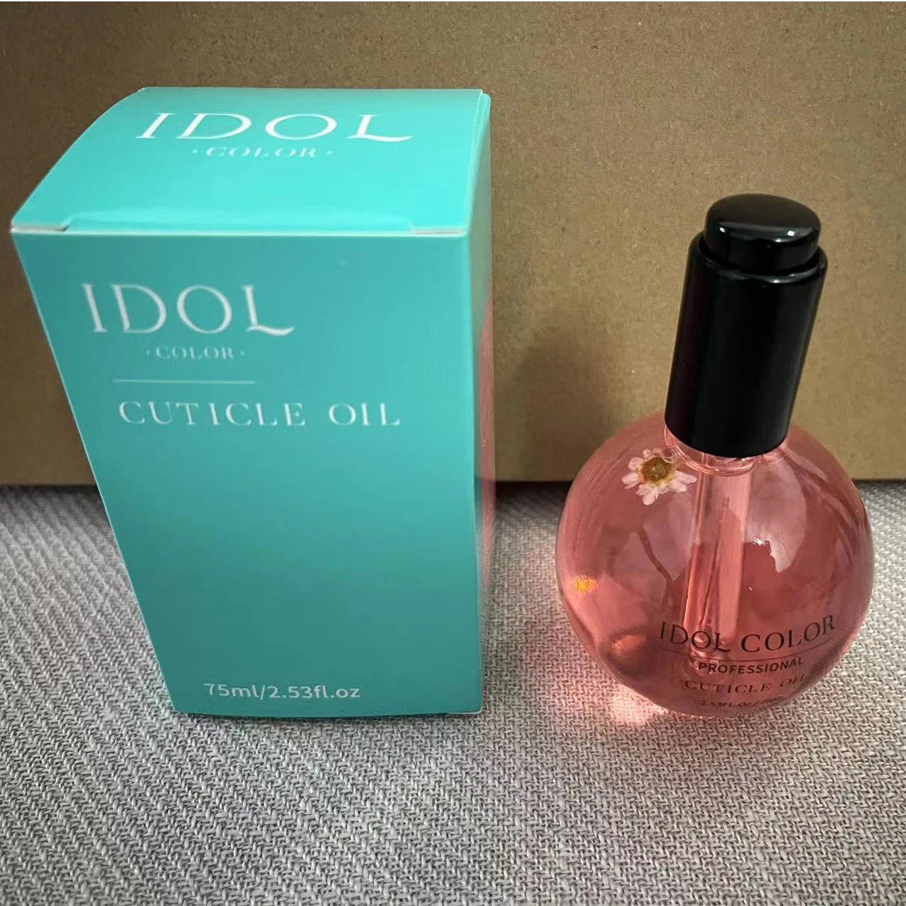 IDOL COLOR Cuticle Oil, 2.56 FL Oz, Repairs and Restores Cuticles - Organic Spa Treatment - For Stronger, Healthier Nails