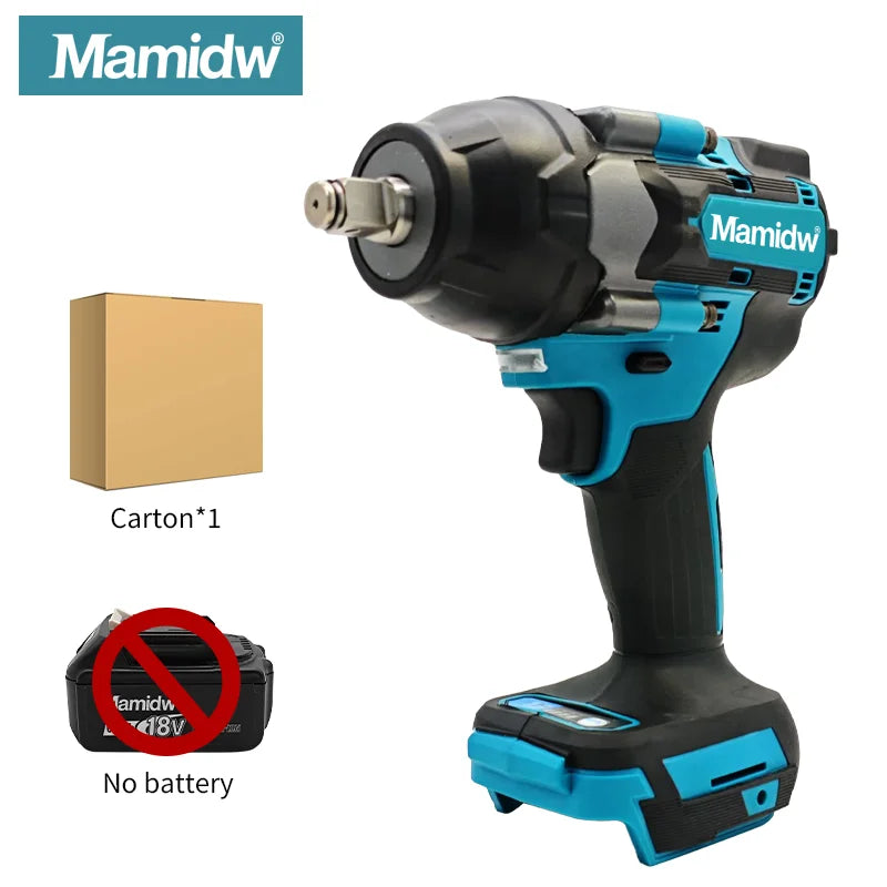Brushless Electric Wrench Cordless Drill Screwdriver Free Delivery Large Torque Power Tools 18V Wrench For Makita Battery Pin