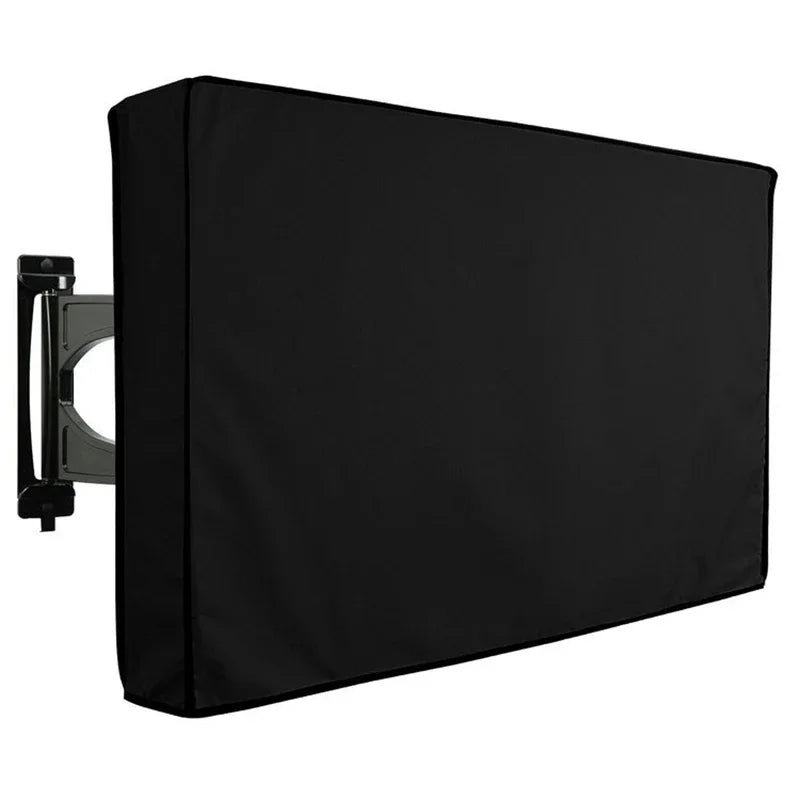 Outdoor TV Screen Dust Cover Black LCD Television Set Water Dust Resistant Protect Bag 24" 38" 42" 48" 52" 65inch