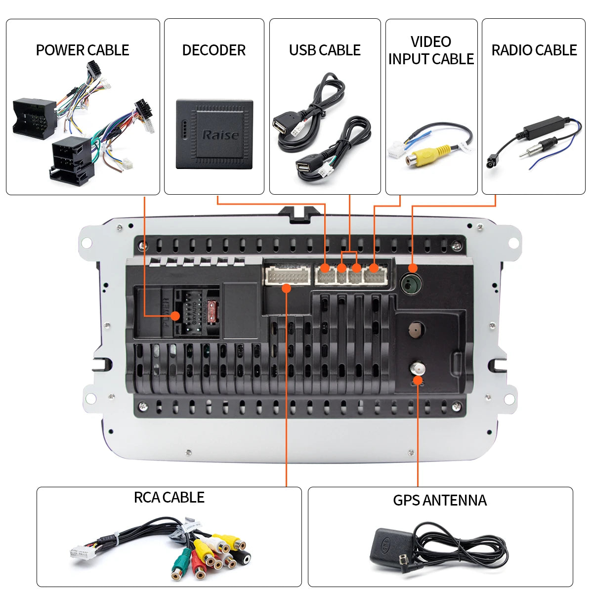 GRANDnavi Android13 Car Radio GPS For VW Volkswagen Skoda Octavia Golf 5 6 Touran Passat B6 Polo Jetta 2Din Multimedia Player
