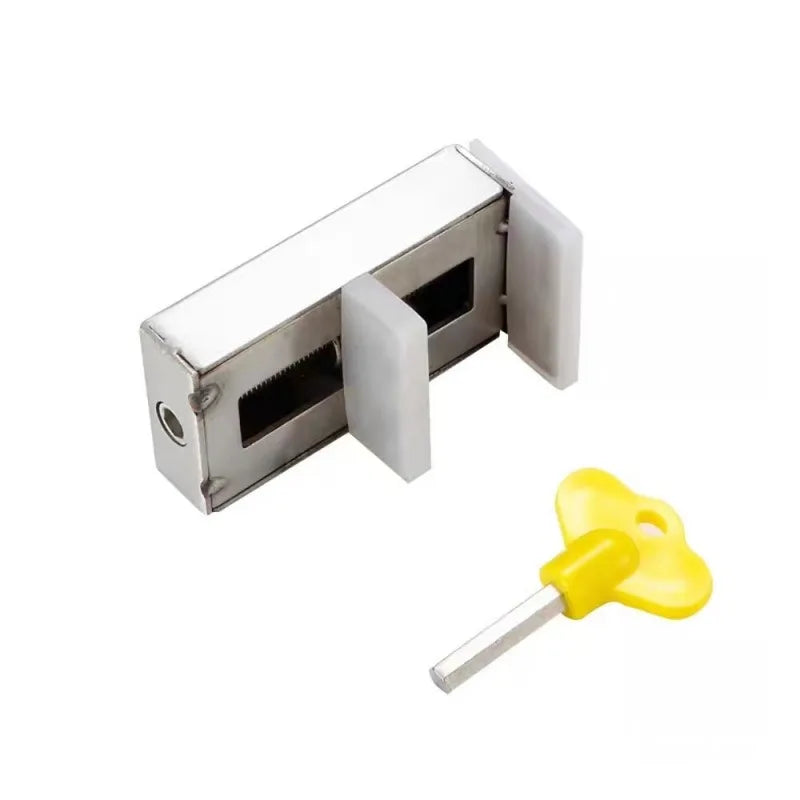 High-Rise Sliding Window Anti-Fall Lock, No-Drill Anti-Theft Safety Buckle, Adjustable Push-Pull Door Limiter, Durable Secure