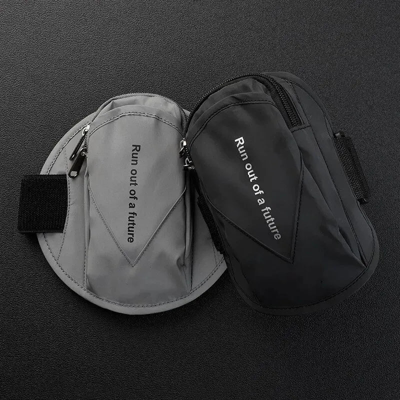 Outdoor Sports Running Fitness Mobile Phone Arm Bag Night Running Reflective Safety Wrist Bag Men and Women 6.5-Inch