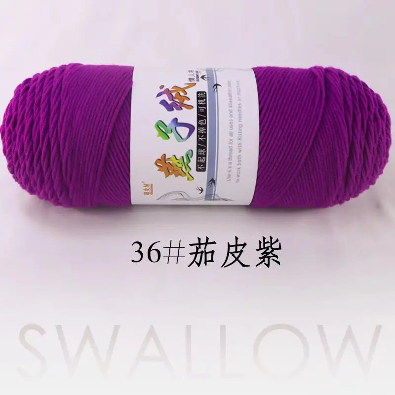 1Pc 200g Milk Cotton yarn for hand knitting Acrylic Crocheting Thread Yarn Crochet Doll sweater bag blanket slipper