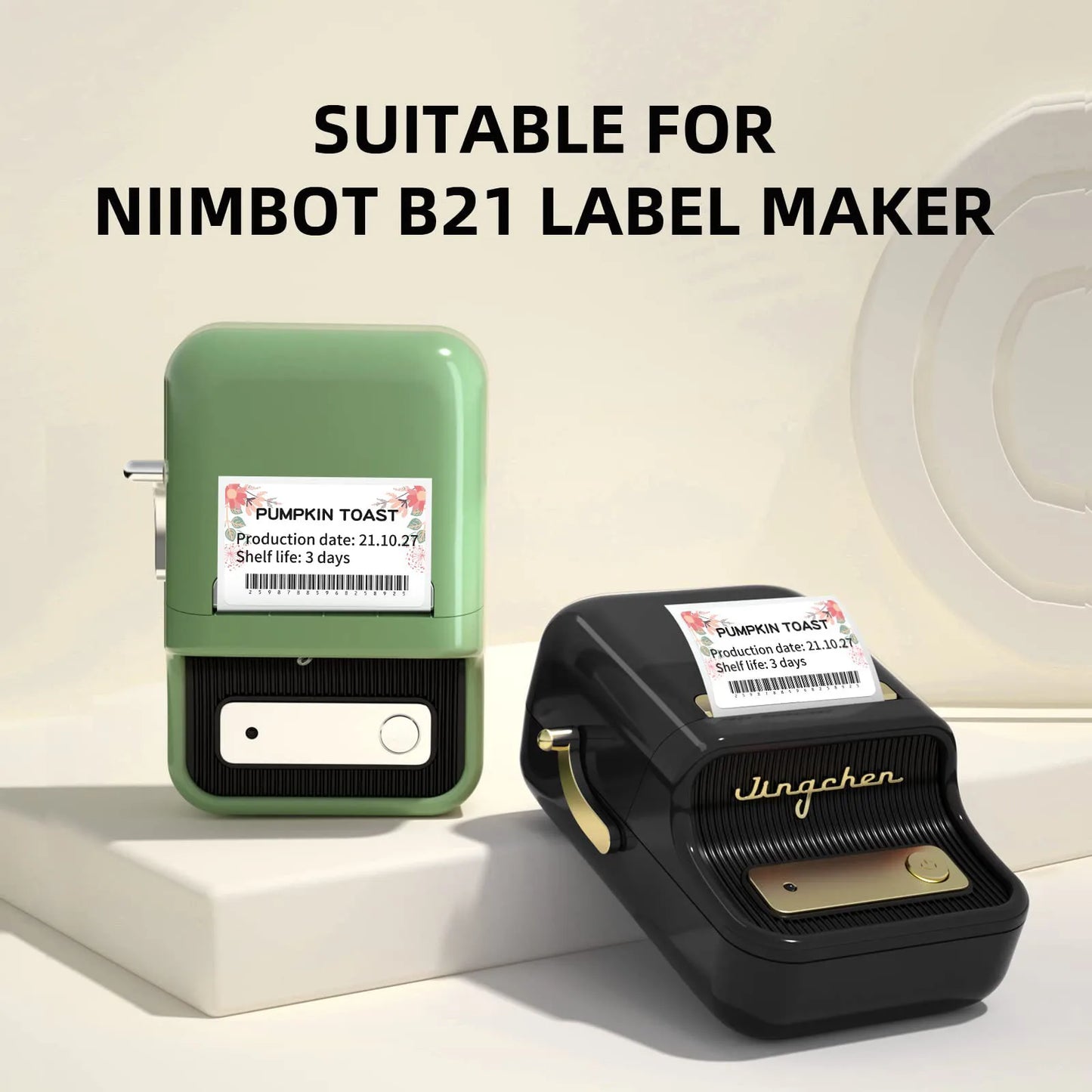 Niimbot  B1/B21/B203Mini Printer Thermal Wire White/Color/Round/Flower Sticker Self Adhesive Waterproof Sticker Hot Collection