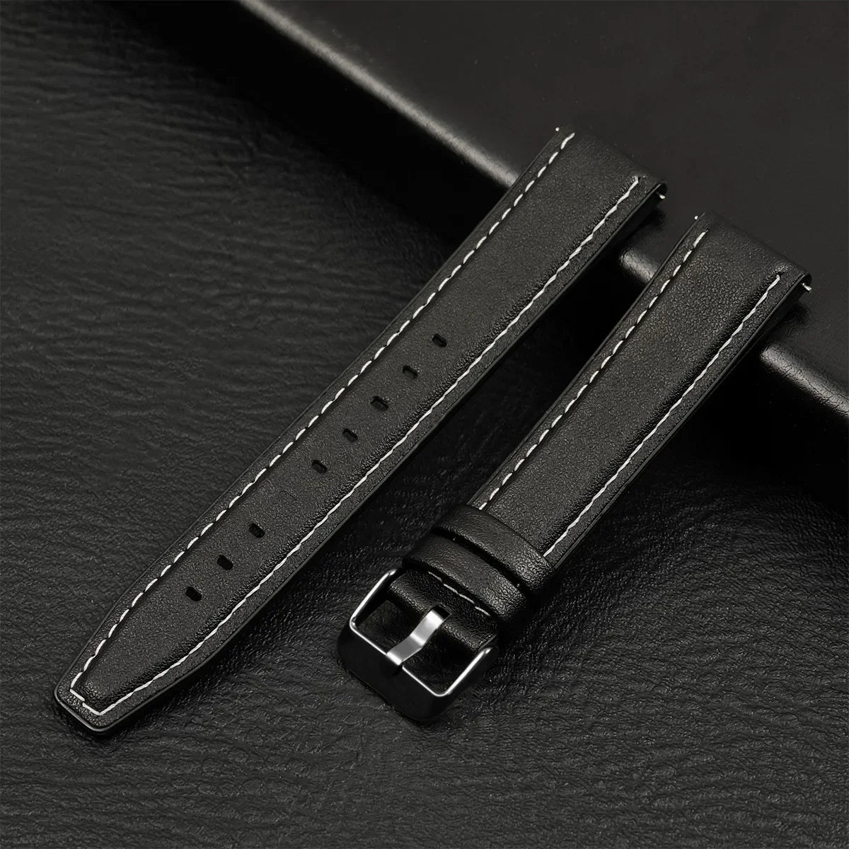 22mm 20mm Leather Strap For HUAWEI WATCH GT 4 46mm 4Pro GT3/2 Pro 42mm Soft Band For Samsung Galaxy Watch 7/6/5/4 40mm Wristband
