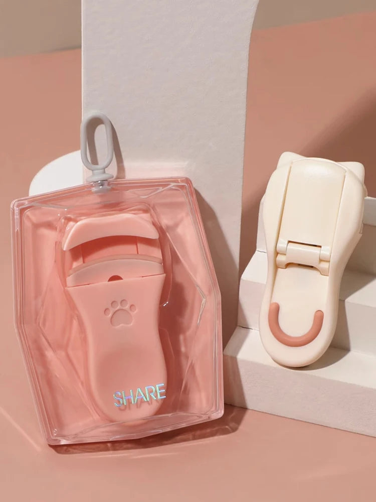 Eyelash Clip Cat Claw Eyelash Clip 1 Set Of Portable Cute Eyelash Clip Tool With Additional Silicone Pad Precision Eyelash Clip