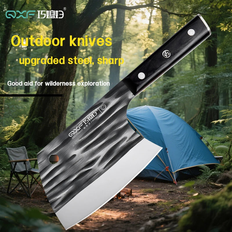 Household kitchen axe knife,  for both cutting and chopping, made of carbon steel, super durable, best-selling model