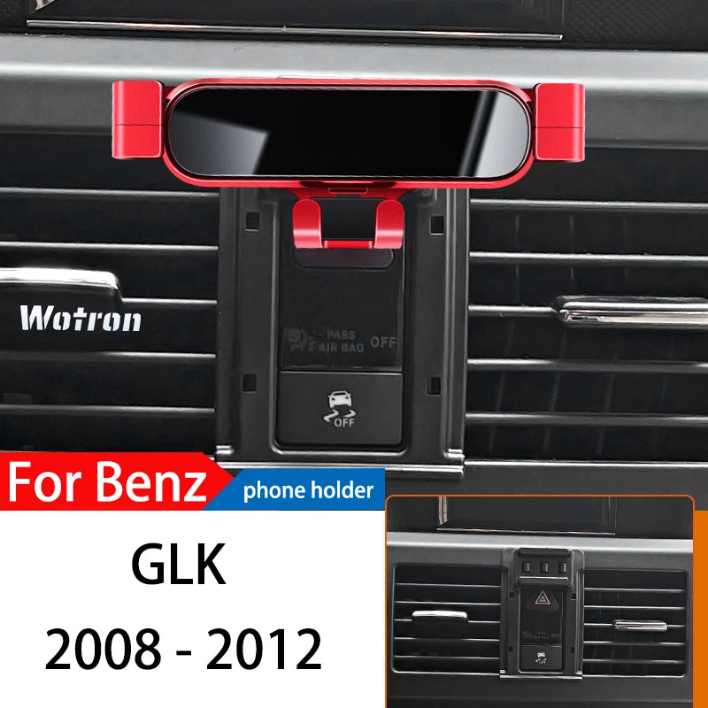 Car Phone Holder For Mercedes Benz GLK X204 2008-2017 GPS Special Gravity Navigation Mobile Bracket 360 Degree Rotating Stand