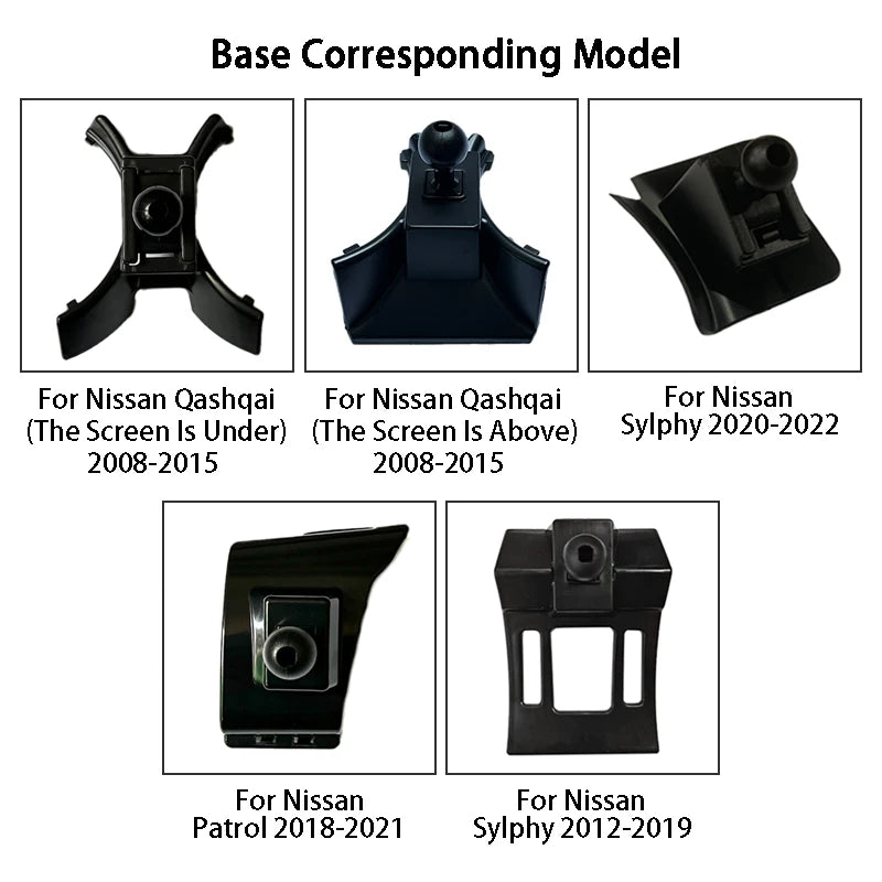 Car Phone Holder For Nissan Qashqai Sylphy Patrol 360 Degree Rotating GPS Special Mount Support Navigation Bracket Accessories