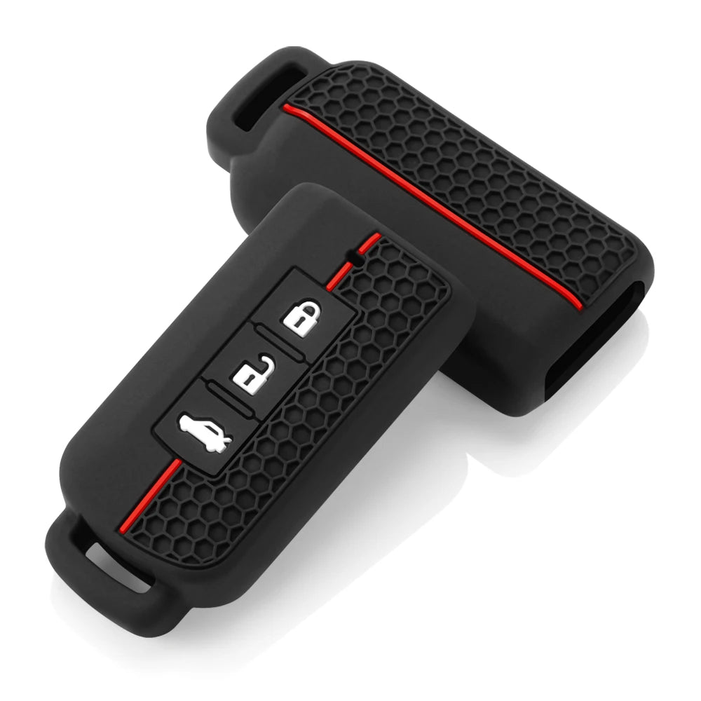 Silicone Car Key Case Cover For Mitsubishi Outlander Xpander Triton ASX LANCER Pajero Sport 3 2020G Eclipse Cross L200