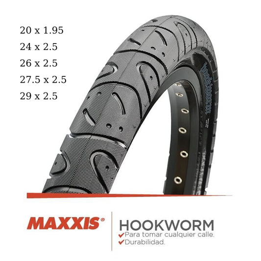 MAXXIS  Hookworm  26 x 2.5 Bicycle Tire BMX Wire Bead Clincher Tire for Street Park vert Flatland 20 inch 24 26 27.5 or 29 Sizes