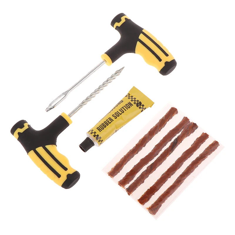 Tire Tubeless Tire Repair Tool Kit For Emergencies Quick Puncture Fixing For Cars Truck RV Jeep ATV Motorcycle Flat Tire Repair