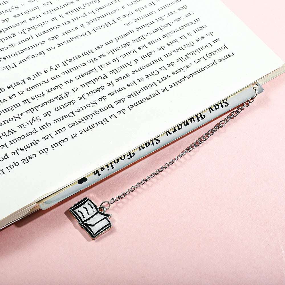 Cultural and creative minimalist text bookmark, compact and portable student birthday gift or Teacher's Day gift.