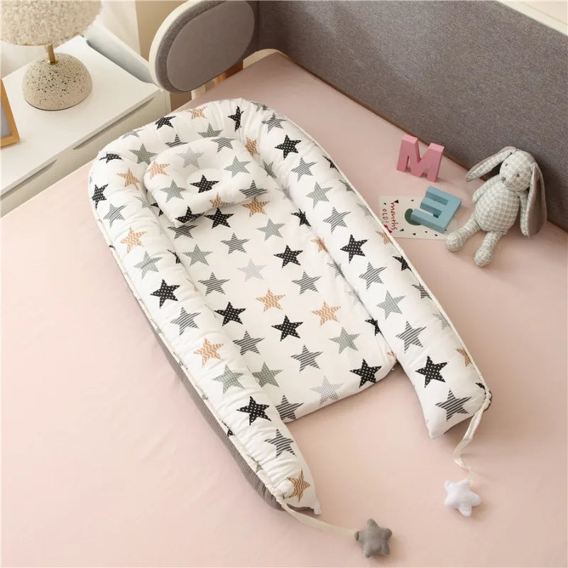 2025 Breathable Detachable and Washable Portable Baby Bassinet - Bionic Travel Crib