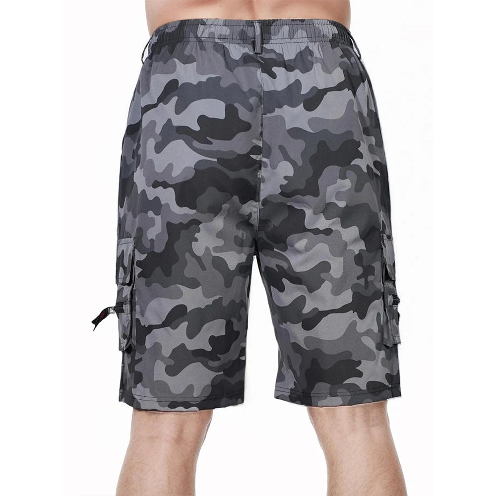 Men's Cargo Shorts Big Size Sports Knee Shorts Classic Short Pants Streetwear Straight Loose Work Casual Street Shorts