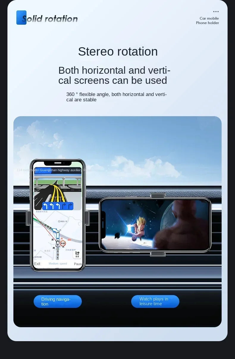 RandGrey Car Phone Holder for Universal Mobile Phone Holder Stand Car Phone Stand for Car Air Outlet Mount Car Cell Phone Suppor