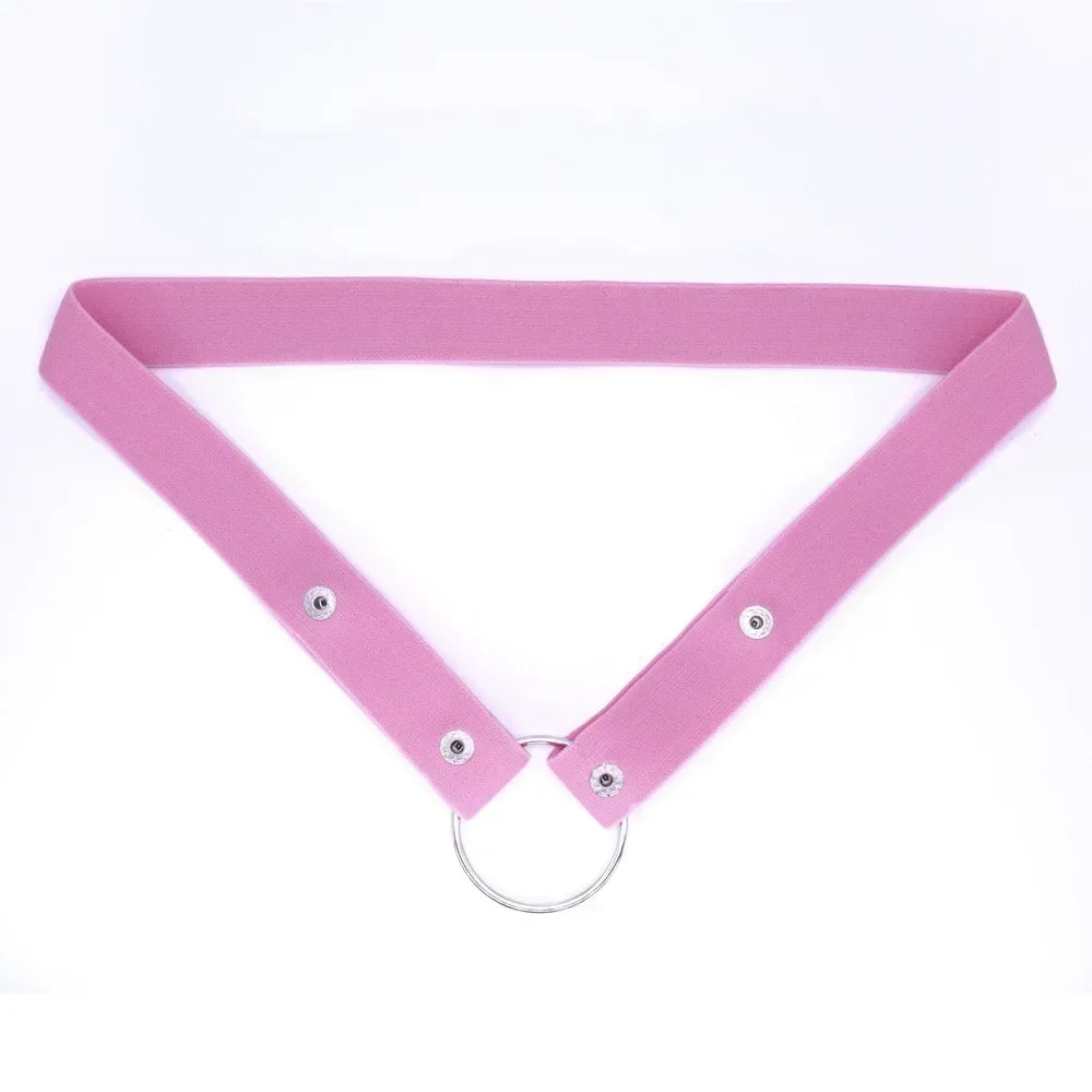 2025 New MaleChastity Cage Anti-off Device Elastic Band Auxiliary Belt ONLY Adjustable Ring Rope Les Scrotum Rings Sex Toys