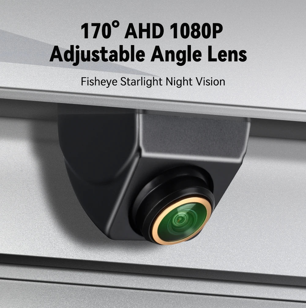 CVBS to AHD 1920x1080P or 720P Car Rear View Camera 170° Fisheye Golden Lens Full HD Night Vision Vehicle Reversing