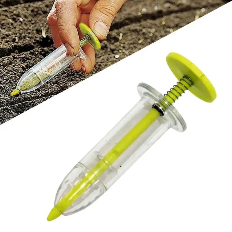 1~10PCS Gardening Tool Supplies Syringe Seeder Mini Sowing Seed Dispenser Garden Seed Sower Planter Manual Seeding Flower Pot