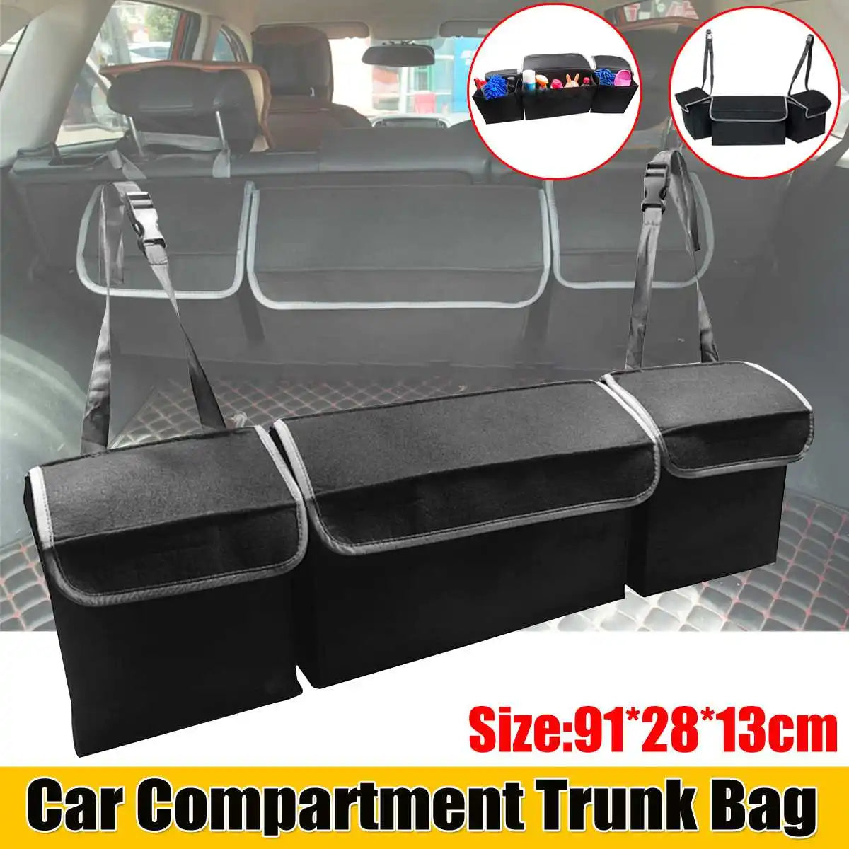 Multipurpose Portable Foldable Collapsible Car Trunk Storage Box Organizer Case Auto Interior Stowing Tidying Container Bags