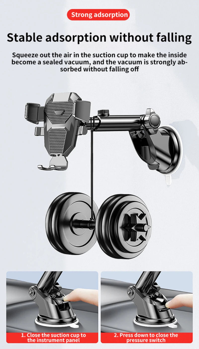 2024 Sucker Car Phone Holder Auto Mount Stand GPS Telefon Mobile Cell Support For IPhone 13 12 11 Pro Xiaomi Huawei Samsung