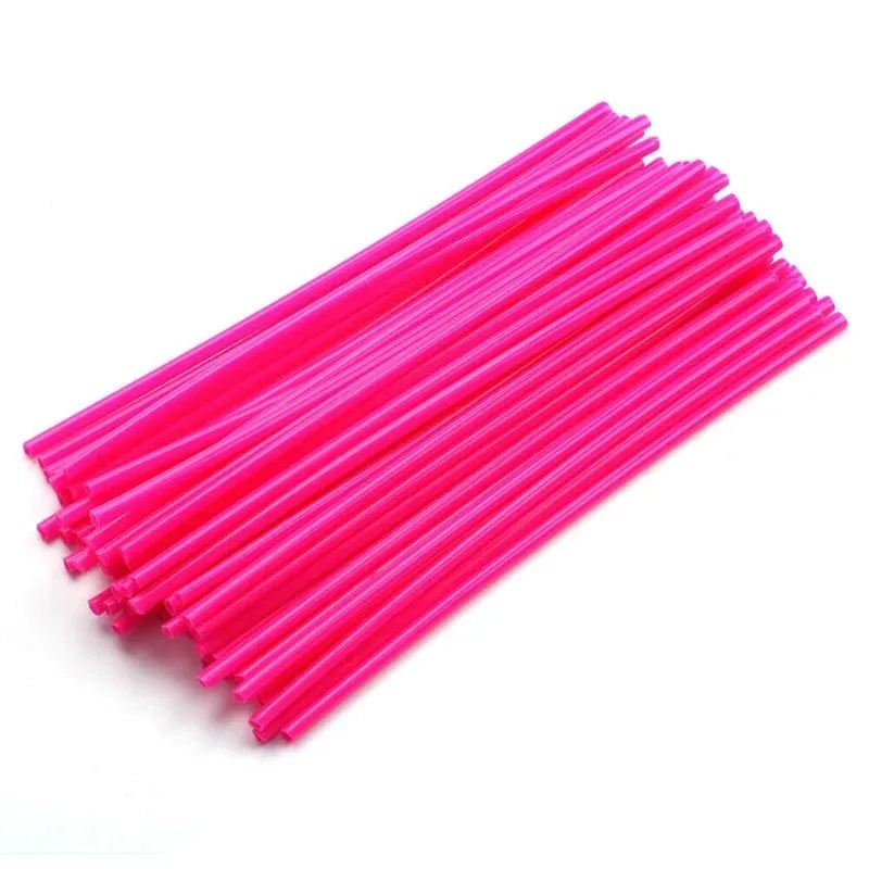 72Pcs Motorcycle Dirt Bike Spoke Skins Covers Wraps Wheel Rim Guard Protector