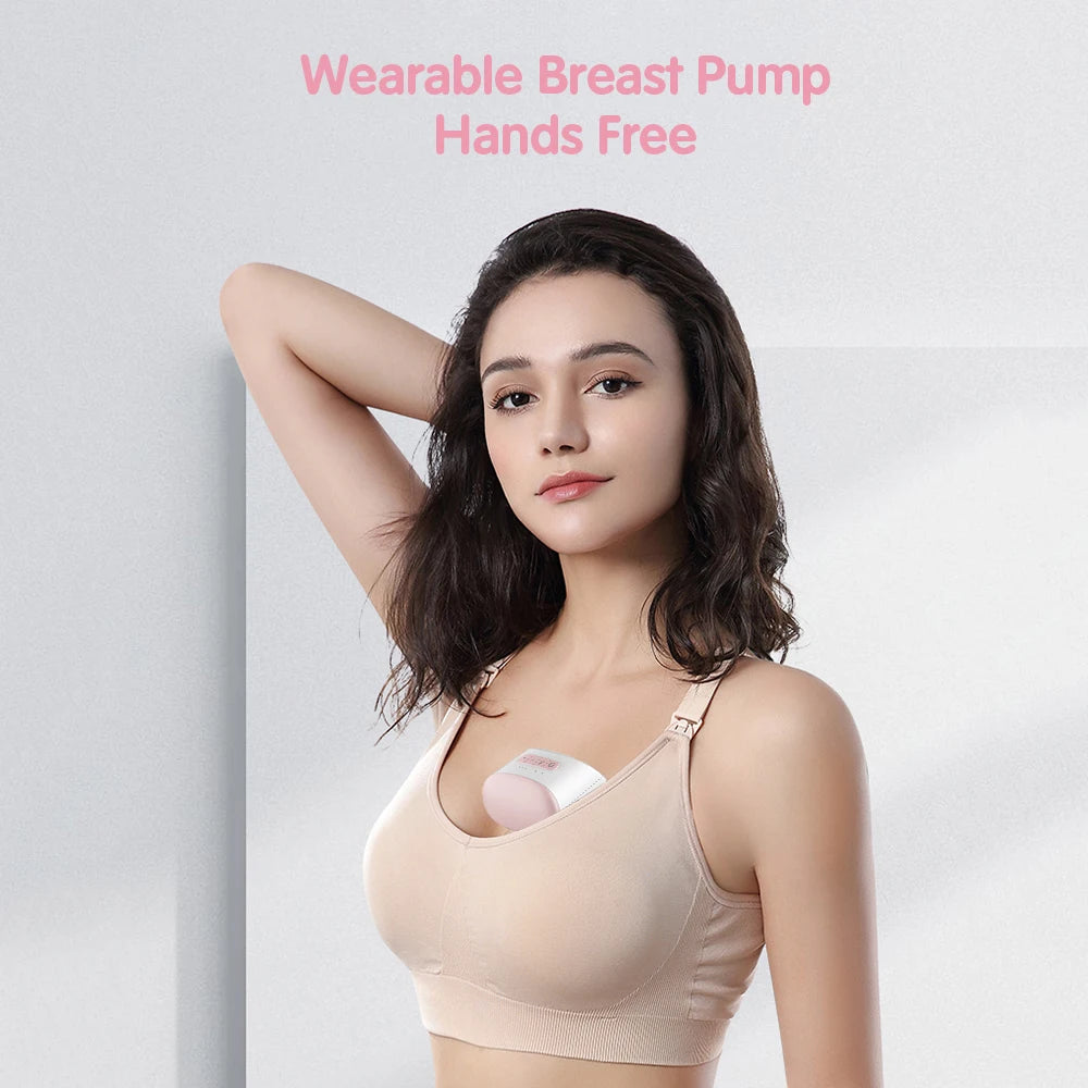 2/1pcs Bebebao BB-P1 Wearable Electric Breast Pump Hands Free Portable Breast Cup BPA-free for Breastfeeding Milk Collector