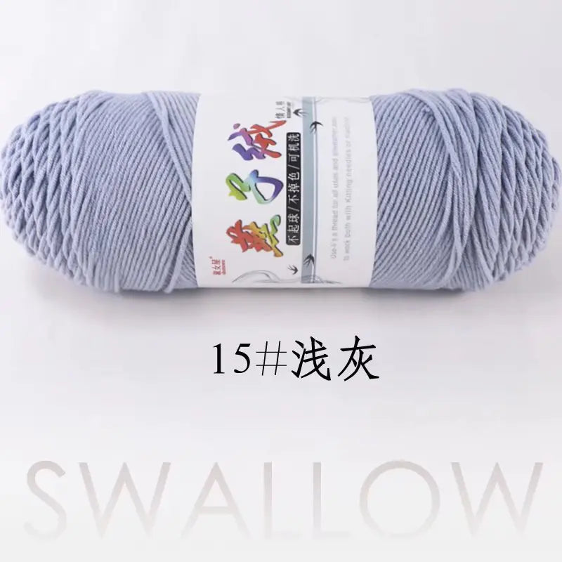 1Pc 200g Milk Cotton yarn for hand knitting Acrylic Crocheting Thread Yarn Crochet Doll sweater bag blanket slipper
