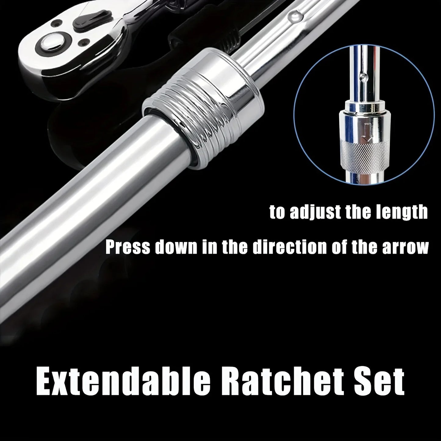 Ratchet Socket Wrench Set 1/4 3/8 1/2 Combination Motorcycle Car Repair Hand Tools Spanner Sleeves Head Auto Repairing Kit