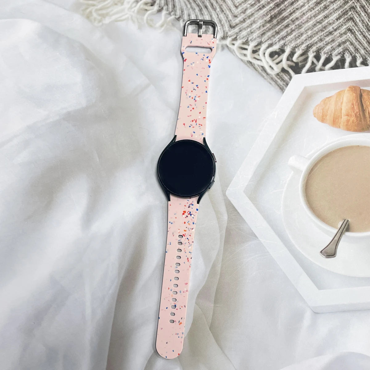 Silicone Strap For Samsung Galaxy Watch 6/6 Classic Eco-friendly Watchband for Galaxy Watch 4 5 6 7 FE