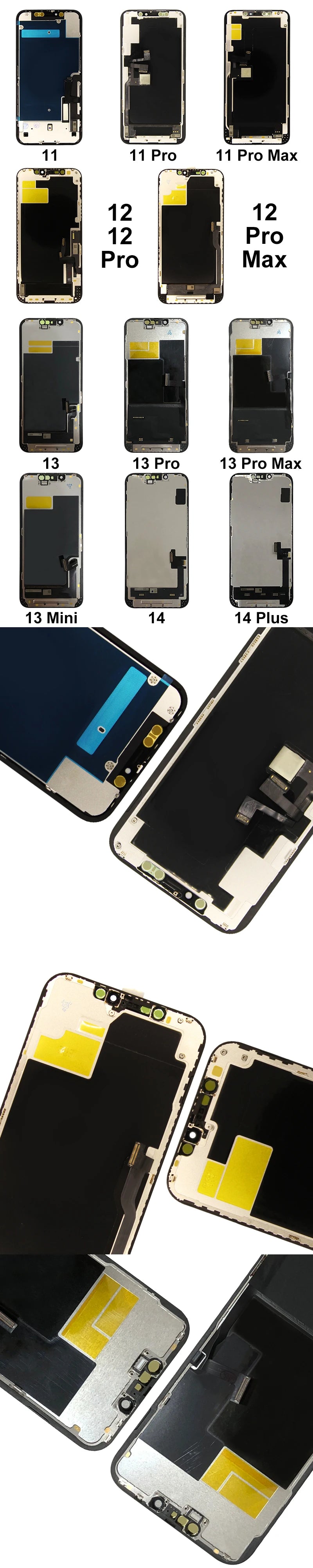 Choice AAA Quality For iphone 11 LCD Display 11 12 13 Pro Max Display Touch Screen For iphone 13 Mini 14 14 Plus 15 Plus LCD Par