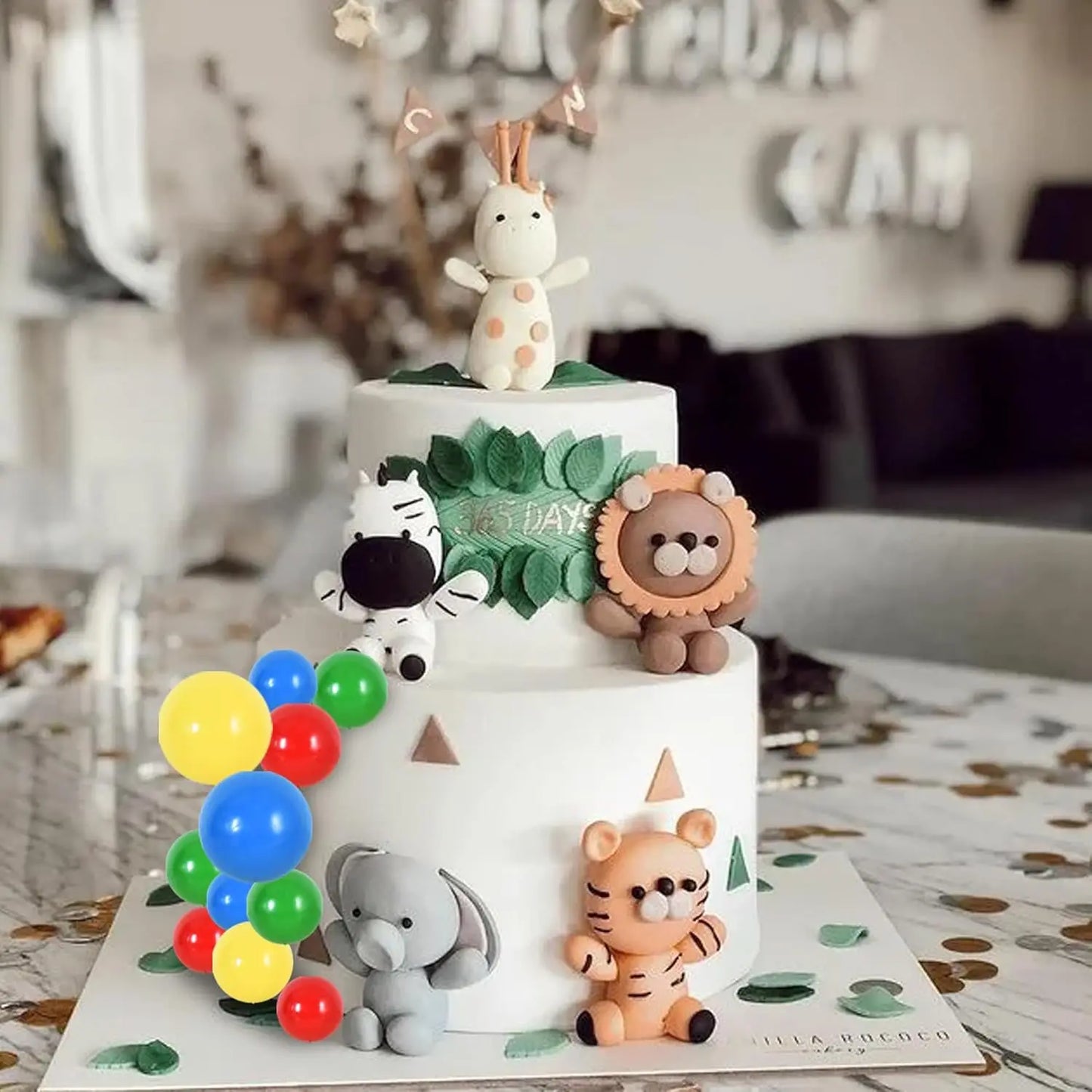 40 Pcs Mini Balls Cake Decorations Foam Balls DIY Cake Topper Insert Balls  for Baking Birthday Wedding Baby Shower Anniversary